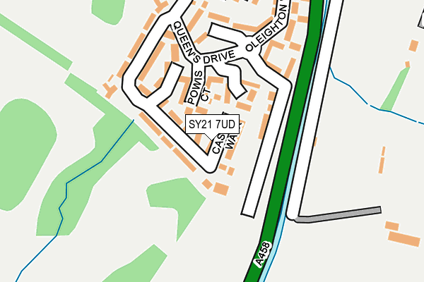 SY21 7UD map - OS OpenMap – Local (Ordnance Survey)