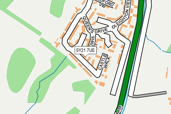 SY21 7UE map - OS OpenMap – Local (Ordnance Survey)