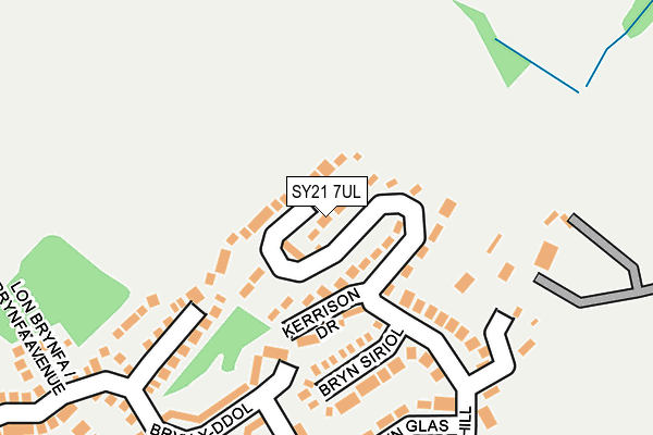 SY21 7UL map - OS OpenMap – Local (Ordnance Survey)