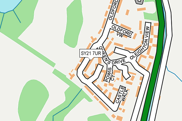 SY21 7UR map - OS OpenMap – Local (Ordnance Survey)