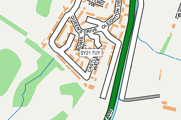 SY21 7UY map - OS OpenMap – Local (Ordnance Survey)