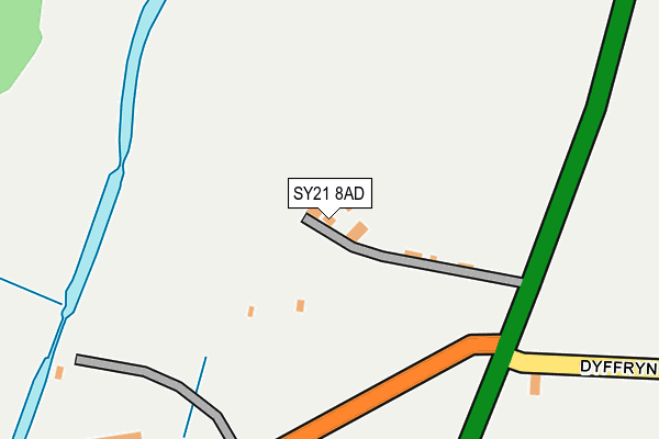 SY21 8AD map - OS OpenMap – Local (Ordnance Survey)