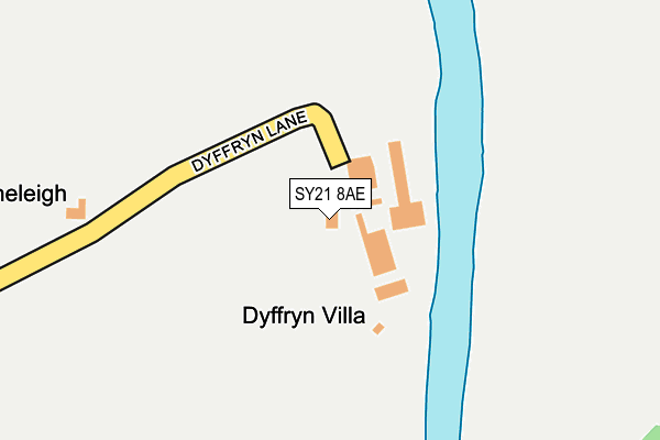 SY21 8AE map - OS OpenMap – Local (Ordnance Survey)