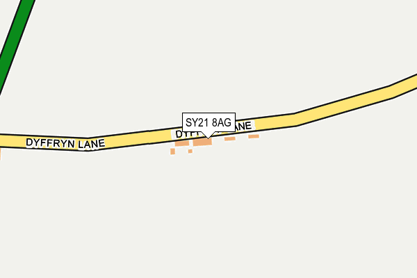 SY21 8AG map - OS OpenMap – Local (Ordnance Survey)