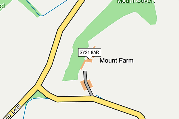 SY21 8AR map - OS OpenMap – Local (Ordnance Survey)