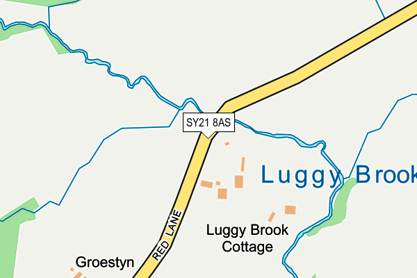 SY21 8AS map - OS OpenMap – Local (Ordnance Survey)