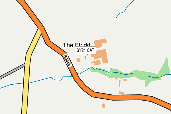 SY21 8AT map - OS OpenMap – Local (Ordnance Survey)