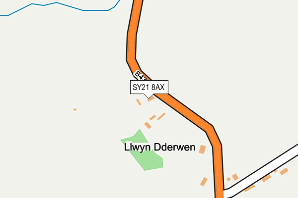 SY21 8AX map - OS OpenMap – Local (Ordnance Survey)