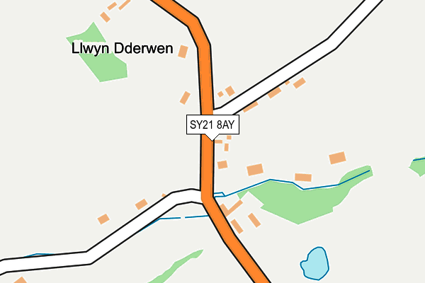 SY21 8AY map - OS OpenMap – Local (Ordnance Survey)