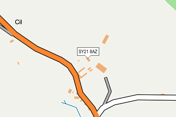 SY21 8AZ map - OS OpenMap – Local (Ordnance Survey)