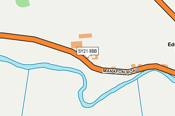 SY21 8BB map - OS OpenMap – Local (Ordnance Survey)