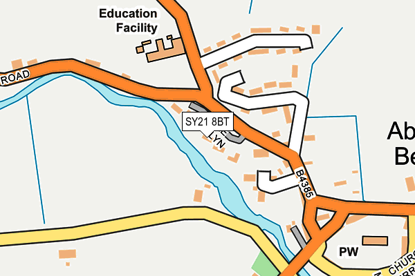 SY21 8BT map - OS OpenMap – Local (Ordnance Survey)