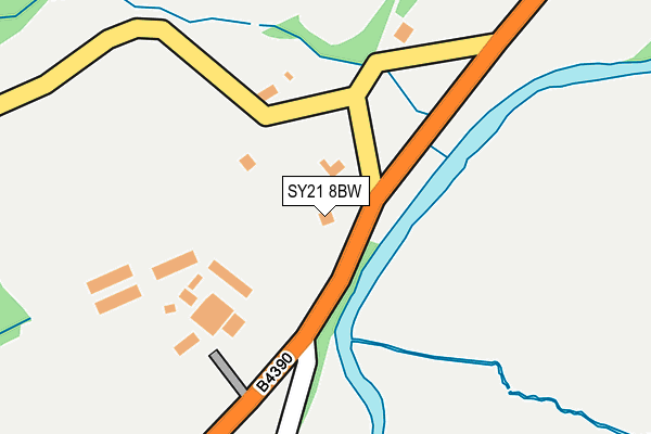 SY21 8BW map - OS OpenMap – Local (Ordnance Survey)