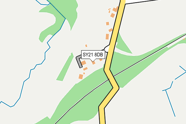 SY21 8DB map - OS OpenMap – Local (Ordnance Survey)