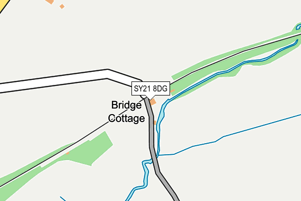 SY21 8DG map - OS OpenMap – Local (Ordnance Survey)