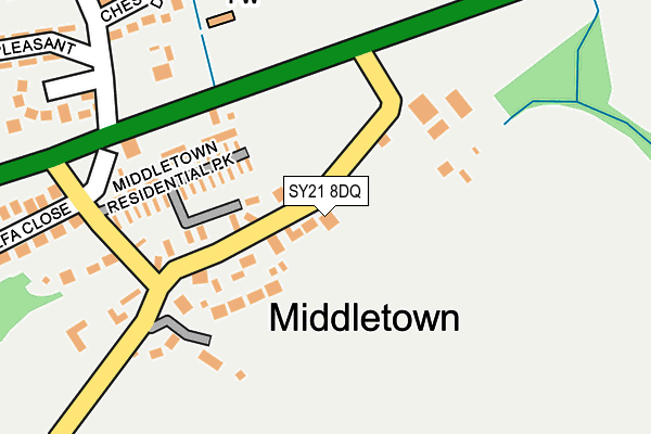 SY21 8DQ map - OS OpenMap – Local (Ordnance Survey)