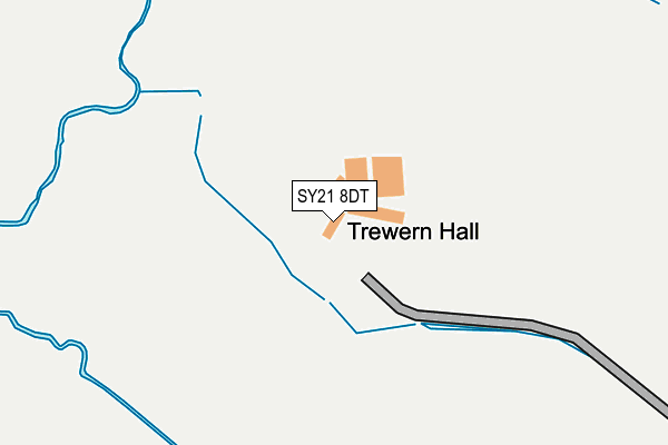 SY21 8DT map - OS OpenMap – Local (Ordnance Survey)