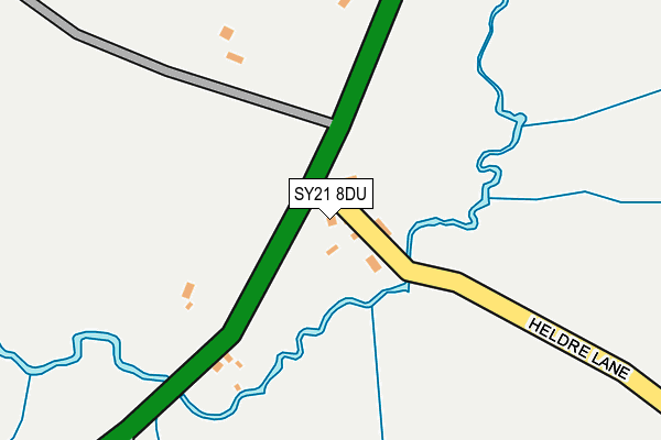 SY21 8DU map - OS OpenMap – Local (Ordnance Survey)