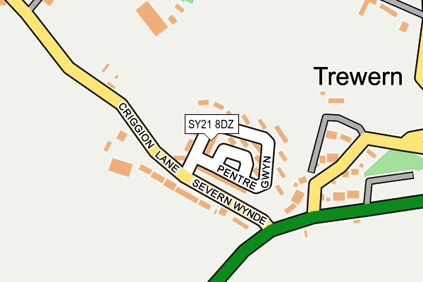 SY21 8DZ map - OS OpenMap – Local (Ordnance Survey)