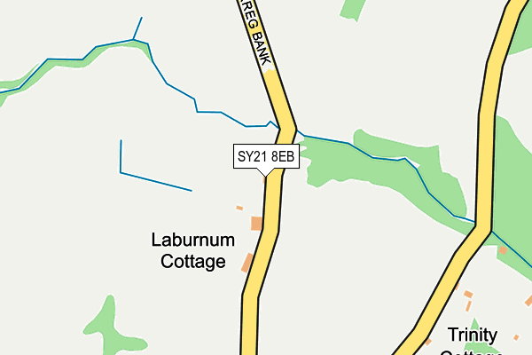 SY21 8EB map - OS OpenMap – Local (Ordnance Survey)