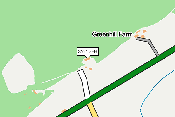 SY21 8EH map - OS OpenMap – Local (Ordnance Survey)