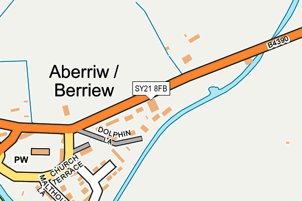 SY21 8FB map - OS OpenMap – Local (Ordnance Survey)