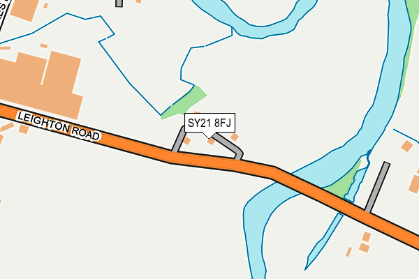 SY21 8FJ map - OS OpenMap – Local (Ordnance Survey)
