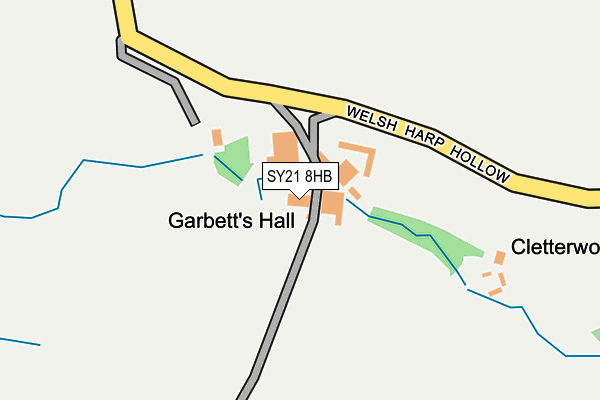 SY21 8HB map - OS OpenMap – Local (Ordnance Survey)