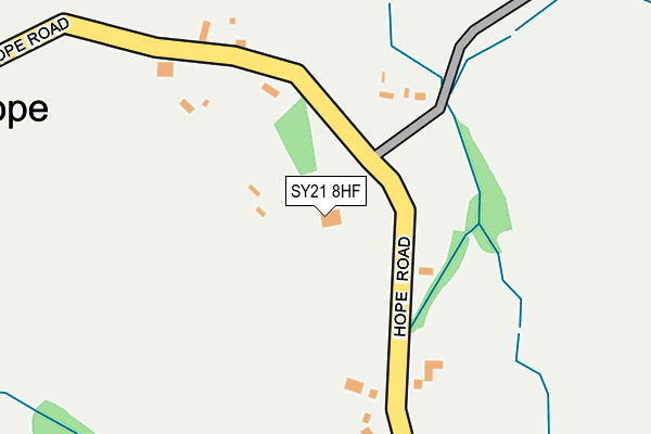 SY21 8HF map - OS OpenMap – Local (Ordnance Survey)