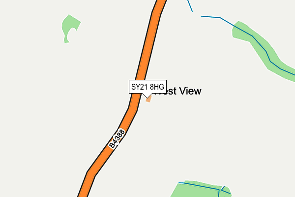 SY21 8HG map - OS OpenMap – Local (Ordnance Survey)