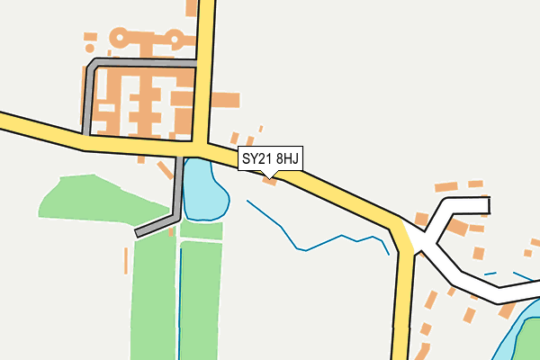 SY21 8HJ map - OS OpenMap – Local (Ordnance Survey)