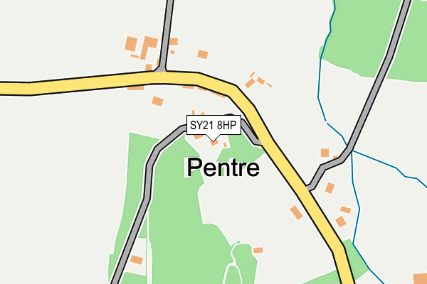 SY21 8HP map - OS OpenMap – Local (Ordnance Survey)