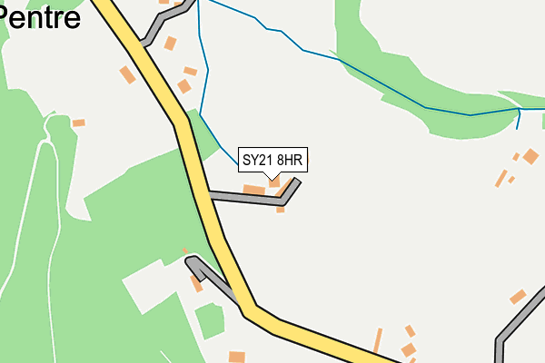 SY21 8HR map - OS OpenMap – Local (Ordnance Survey)