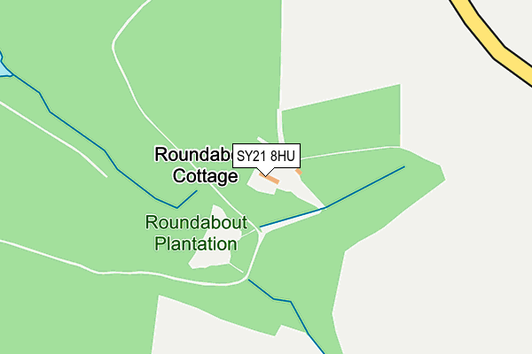SY21 8HU map - OS OpenMap – Local (Ordnance Survey)