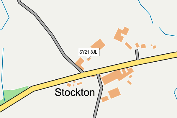 SY21 8JL map - OS OpenMap – Local (Ordnance Survey)