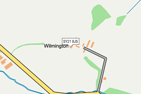 SY21 8JS map - OS OpenMap – Local (Ordnance Survey)