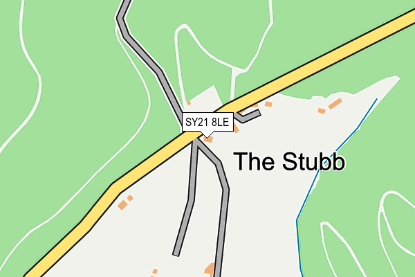 SY21 8LE map - OS OpenMap – Local (Ordnance Survey)