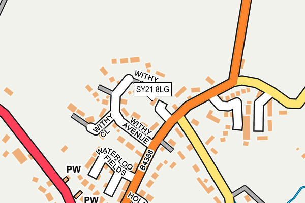 SY21 8LG map - OS OpenMap – Local (Ordnance Survey)