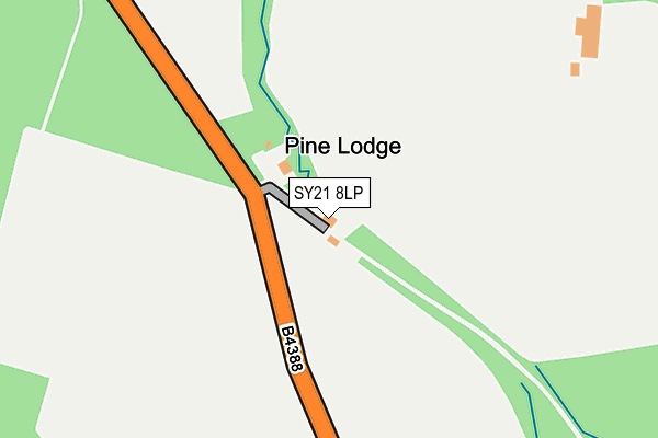 SY21 8LP map - OS OpenMap – Local (Ordnance Survey)