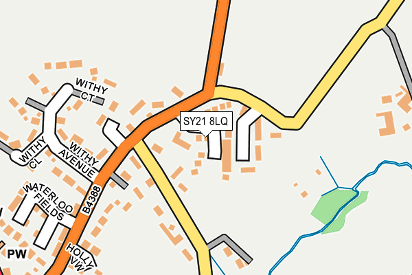 SY21 8LQ map - OS OpenMap – Local (Ordnance Survey)