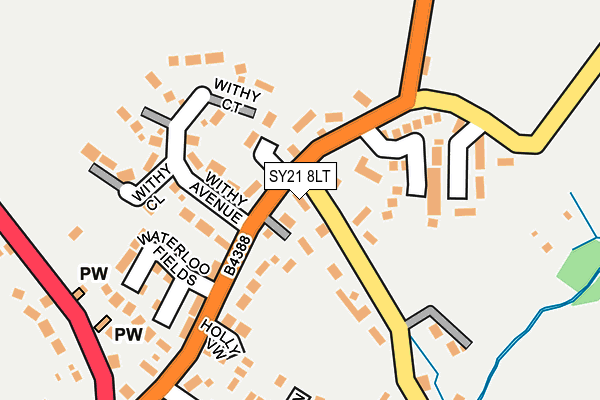 SY21 8LT map - OS OpenMap – Local (Ordnance Survey)