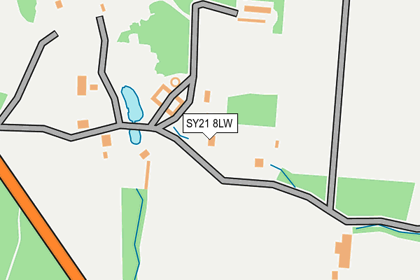 SY21 8LW map - OS OpenMap – Local (Ordnance Survey)