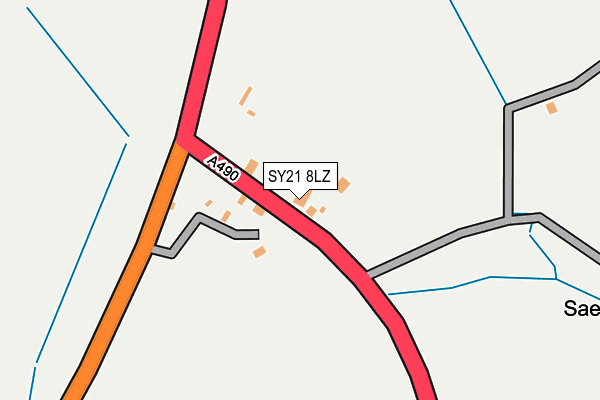 SY21 8LZ map - OS OpenMap – Local (Ordnance Survey)