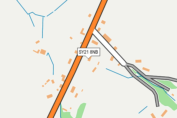 SY21 8NB map - OS OpenMap – Local (Ordnance Survey)