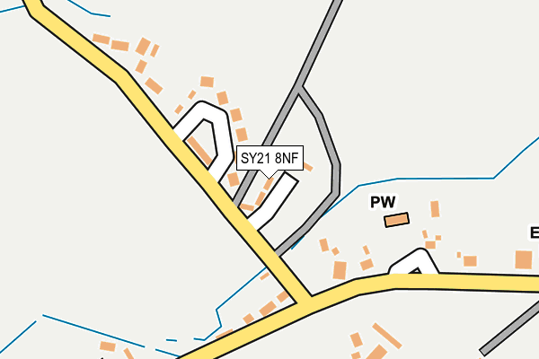 SY21 8NF map - OS OpenMap – Local (Ordnance Survey)