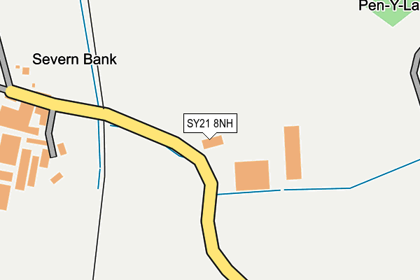 SY21 8NH map - OS OpenMap – Local (Ordnance Survey)