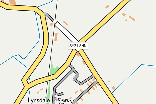 SY21 8NN map - OS OpenMap – Local (Ordnance Survey)