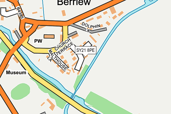 SY21 8PE map - OS OpenMap – Local (Ordnance Survey)