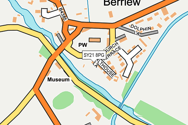 SY21 8PG map - OS OpenMap – Local (Ordnance Survey)