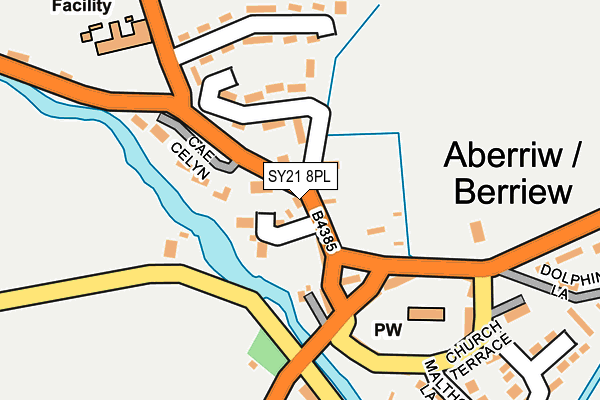 SY21 8PL map - OS OpenMap – Local (Ordnance Survey)